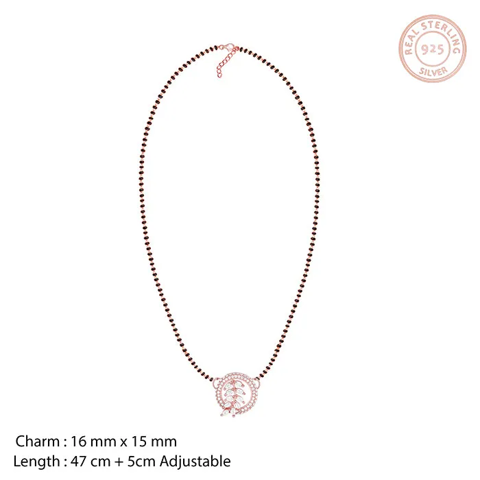 Rose Gold Periwinkle Mangalsutra Set Giva