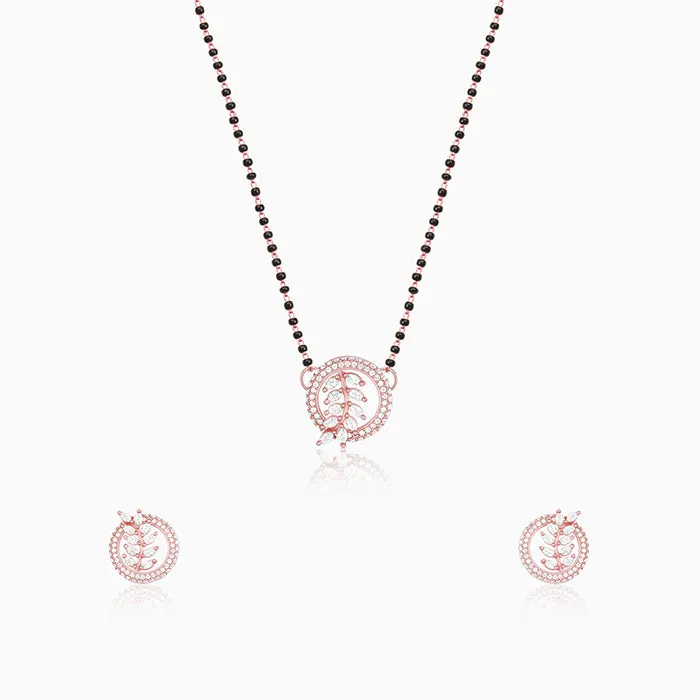 Rose Gold Periwinkle Mangalsutra Set Giva
