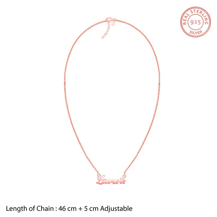 Rose Gold Personalised Dog Lover Necklace Giva