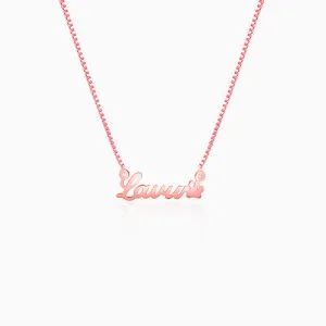 Rose Gold Personalised Dog Lover Necklace Giva