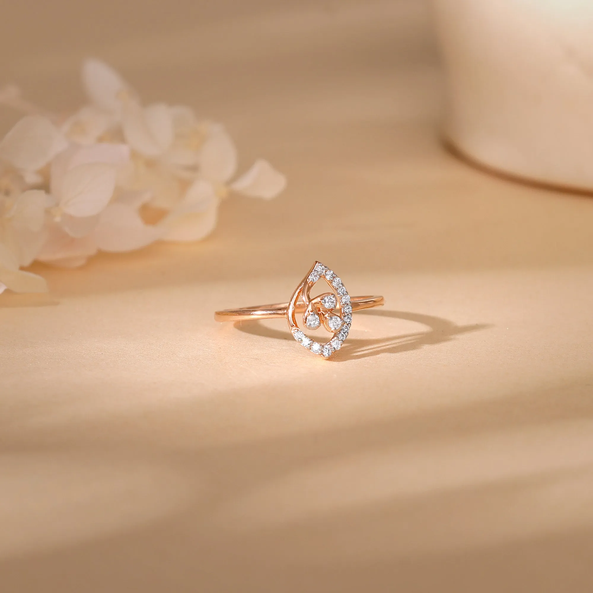 Rose Gold Petal Dream Diamond Ring Giva