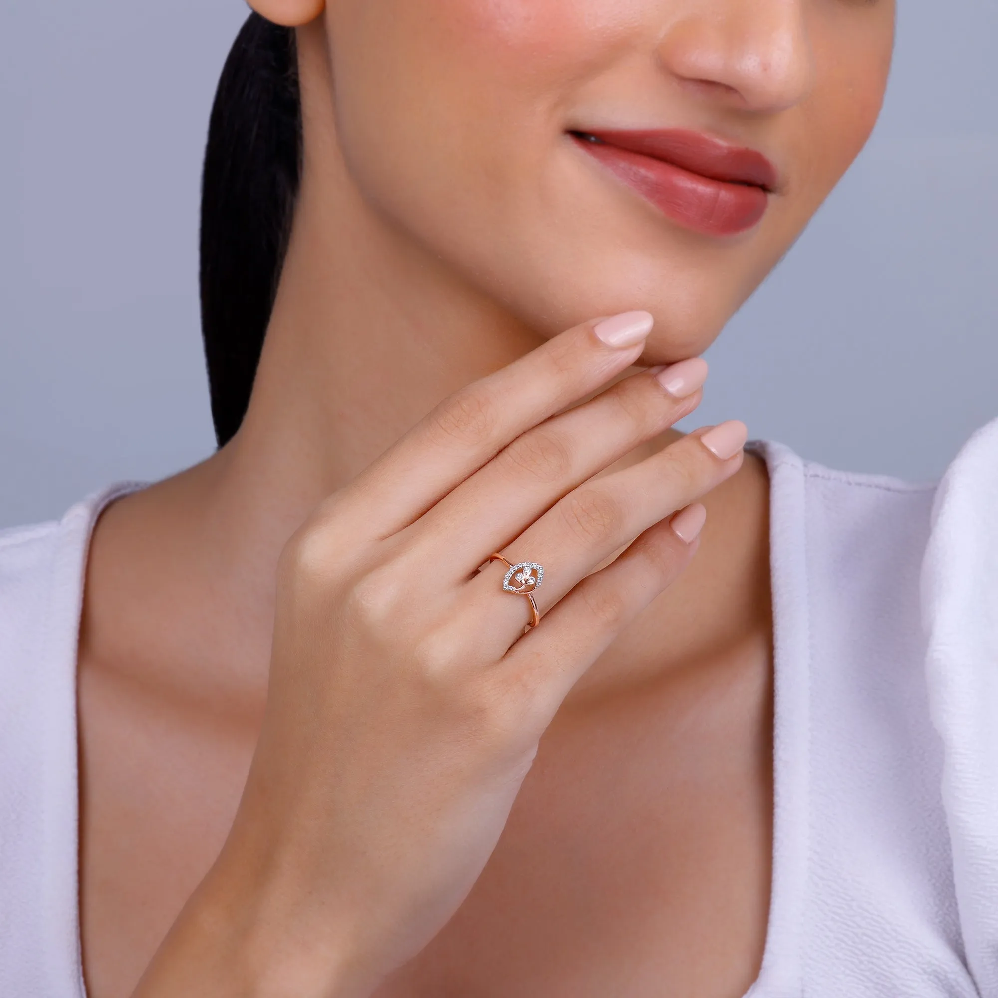 Rose Gold Petal Dream Diamond Ring Giva