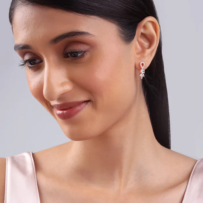 Rose Gold Petalo Earrings Giva