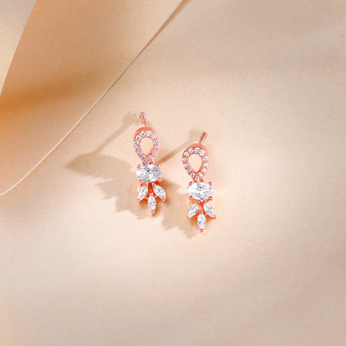 Rose Gold Petalo Earrings Giva