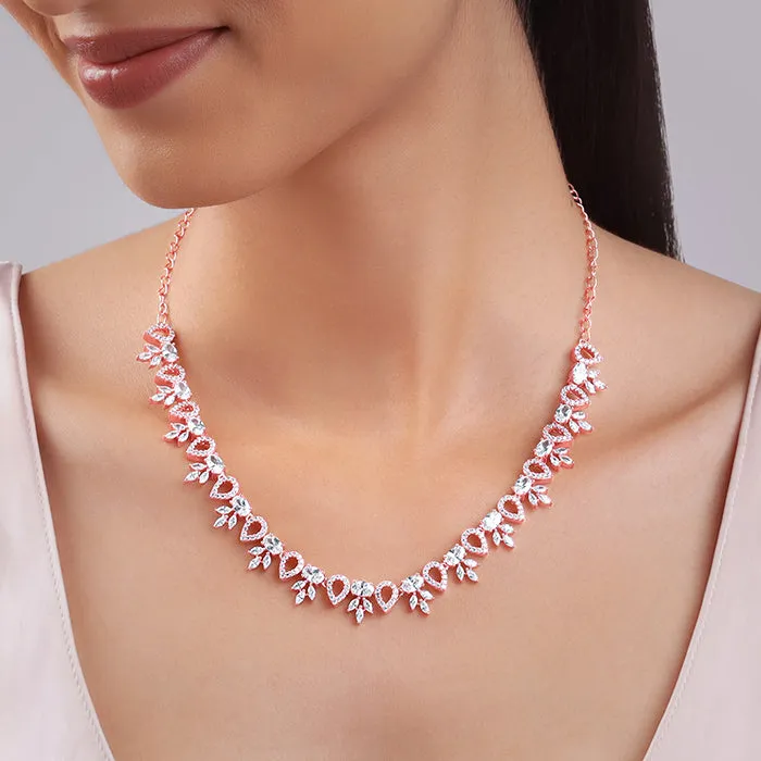 Rose Gold Petalo Necklace Giva