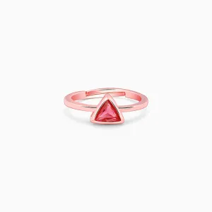 Rose Gold Pink Ternion Ring Giva
