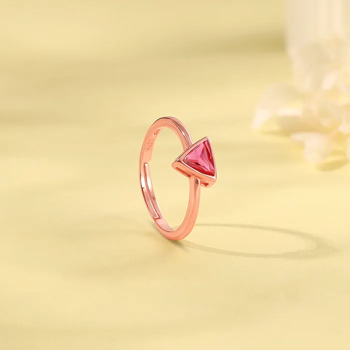Rose Gold Pink Ternion Ring Giva