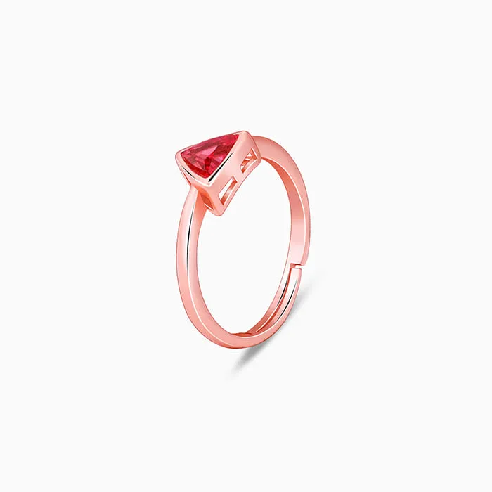 Rose Gold Pink Ternion Ring Giva