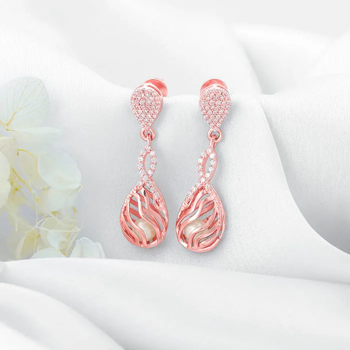 Rose Gold Pious Love Earrings Giva