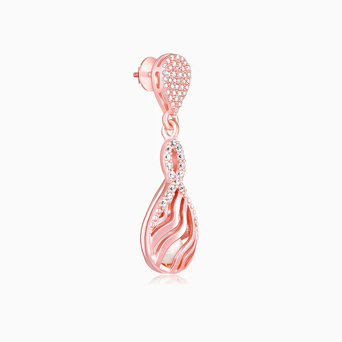 Rose Gold Pious Love Earrings Giva