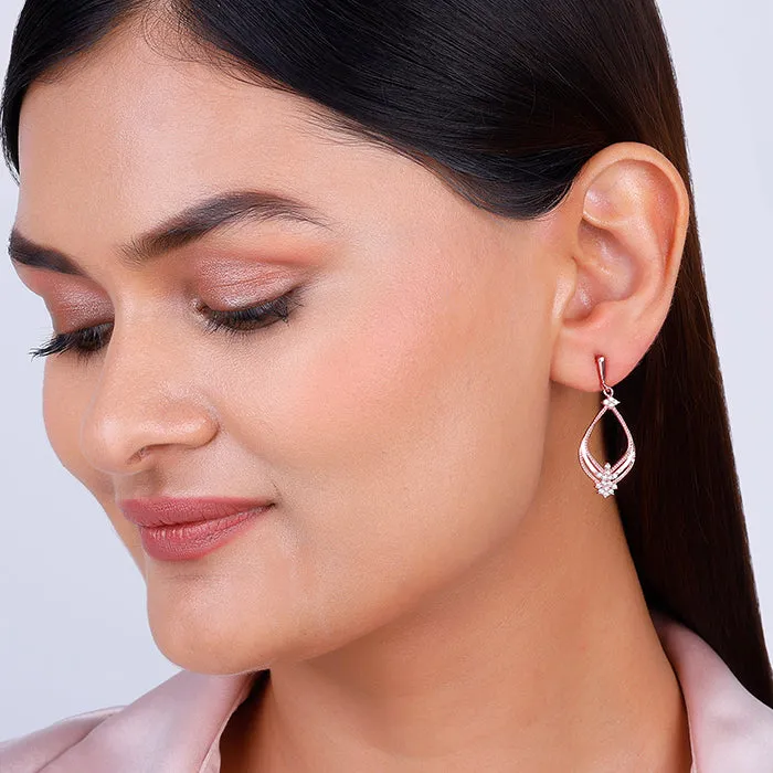 Rose Gold Princess Earrings Giva