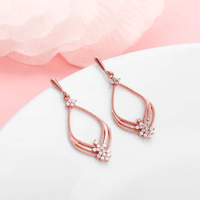 Rose Gold Princess Earrings Giva