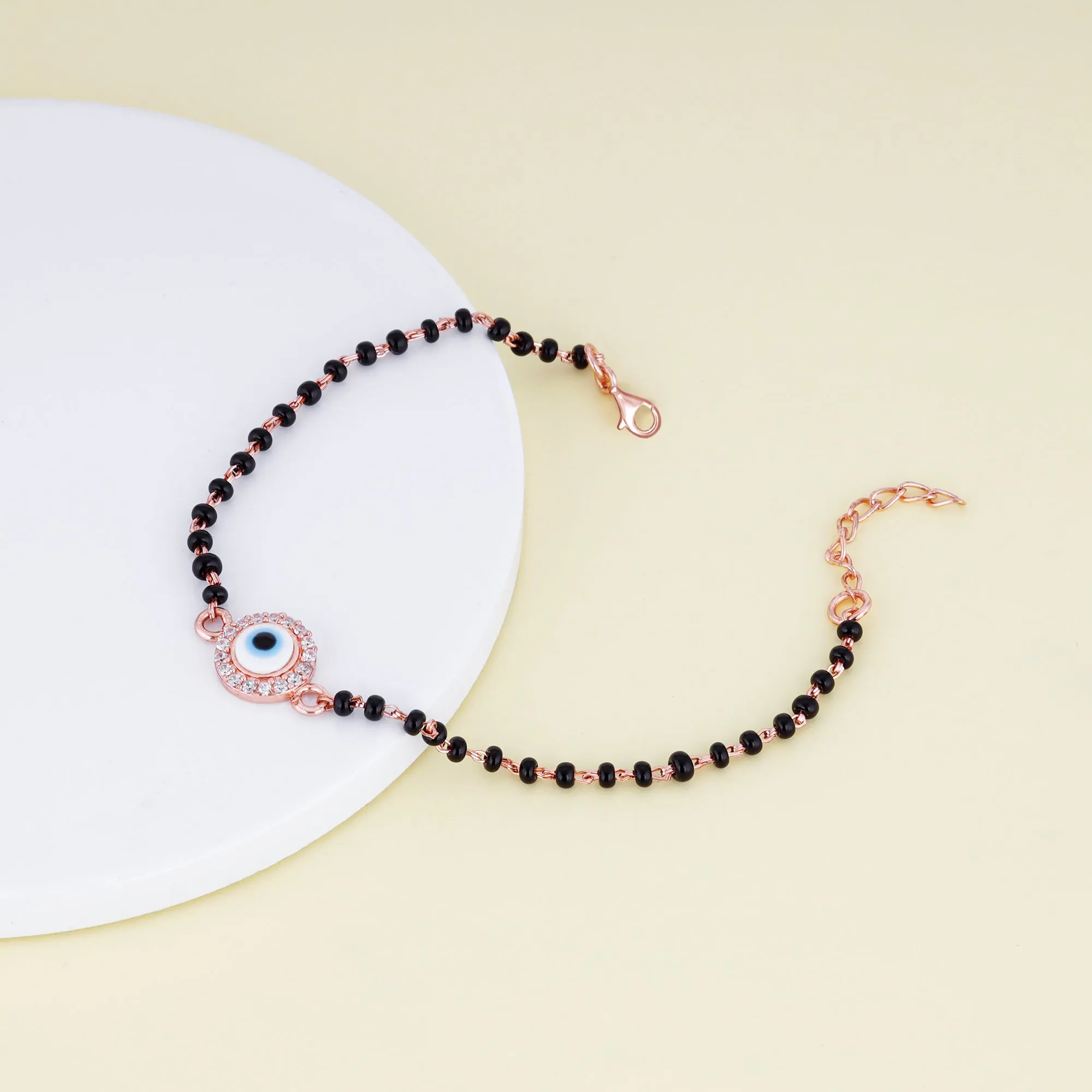 Rose Gold Protected Love Mangalsutra Bracelet Giva