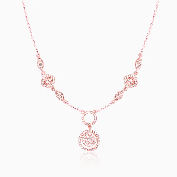 Rose Gold Radiant Halo Necklace Giva
