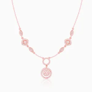 Rose Gold Radiant Halo Necklace Giva