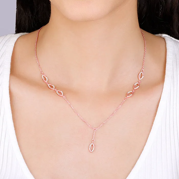 Rose Gold Regal Radiance Necklace Giva