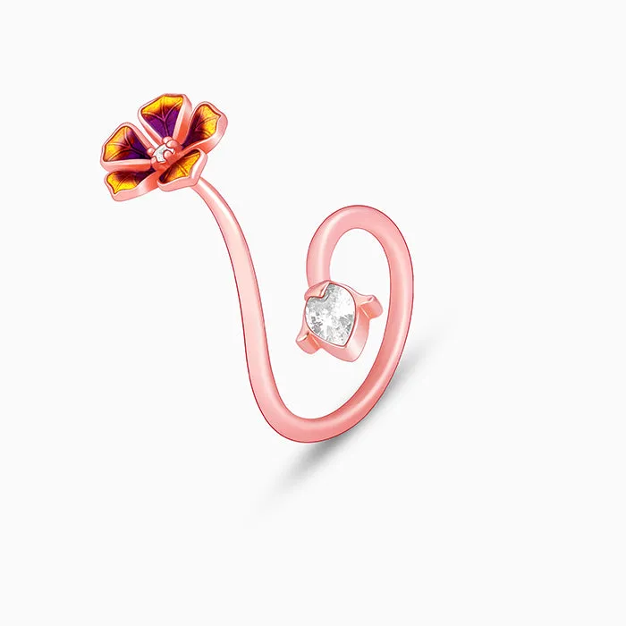Rose Gold Rising Bell Mallow Ring Giva