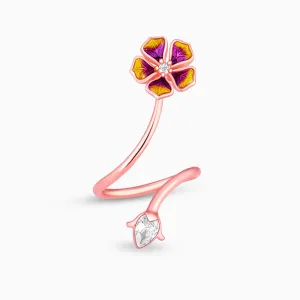 Rose Gold Rising Bell Mallow Ring Giva
