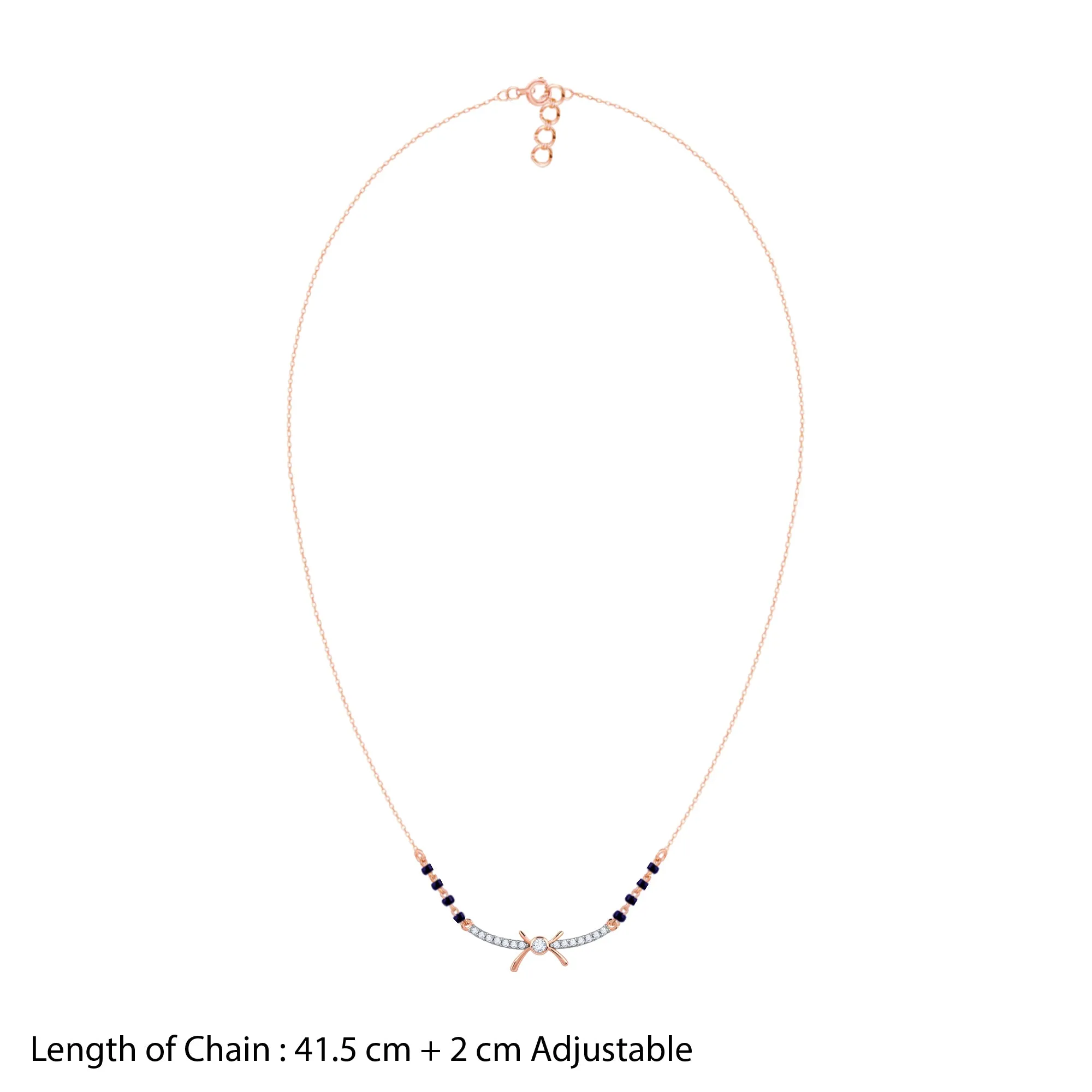 Rose Gold Roopa Diamond Mangalsutra Giva