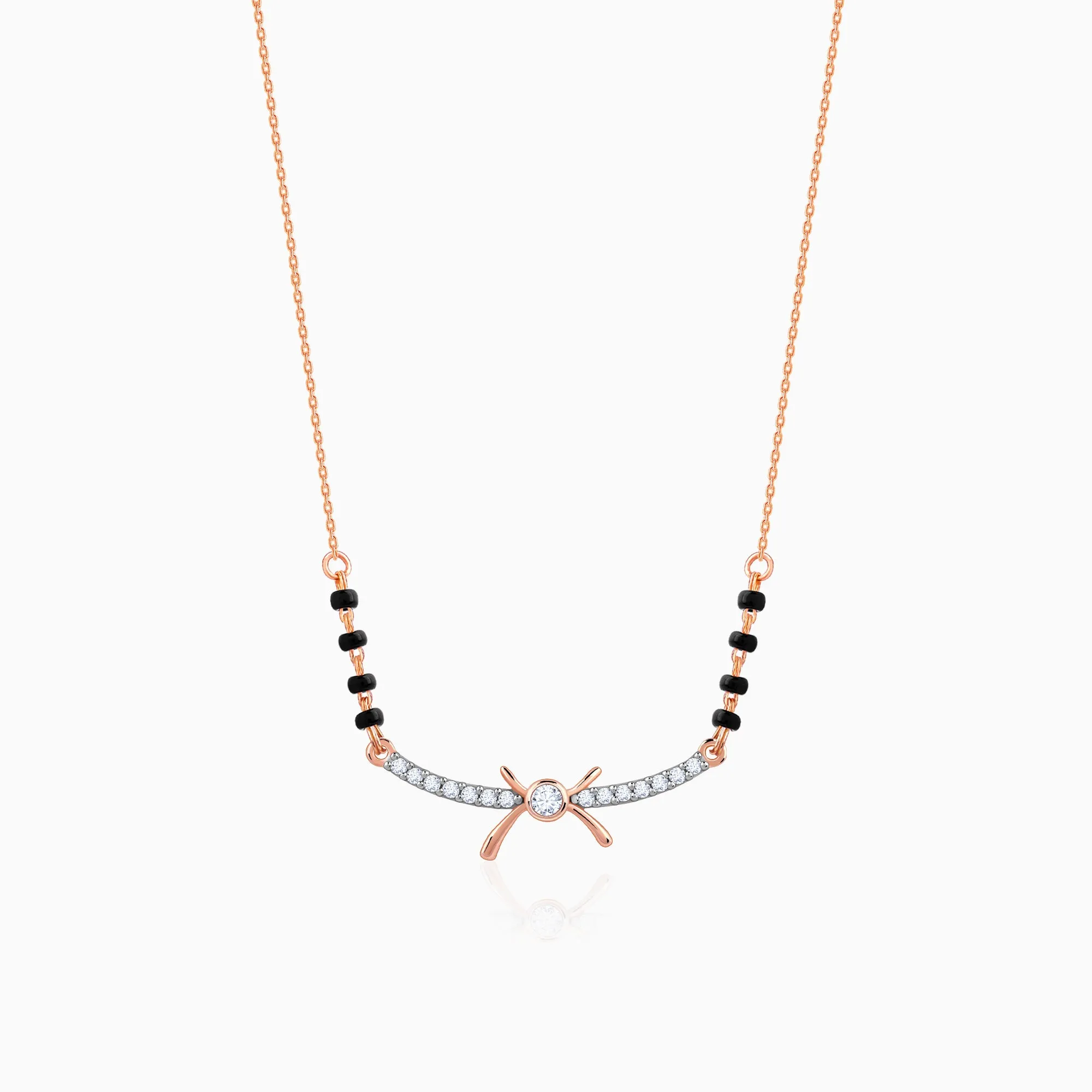 Rose Gold Roopa Diamond Mangalsutra Giva