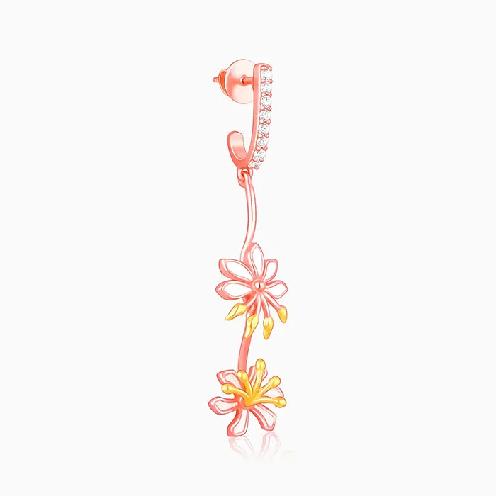 Rose Gold Safed Musli Danglers Giva