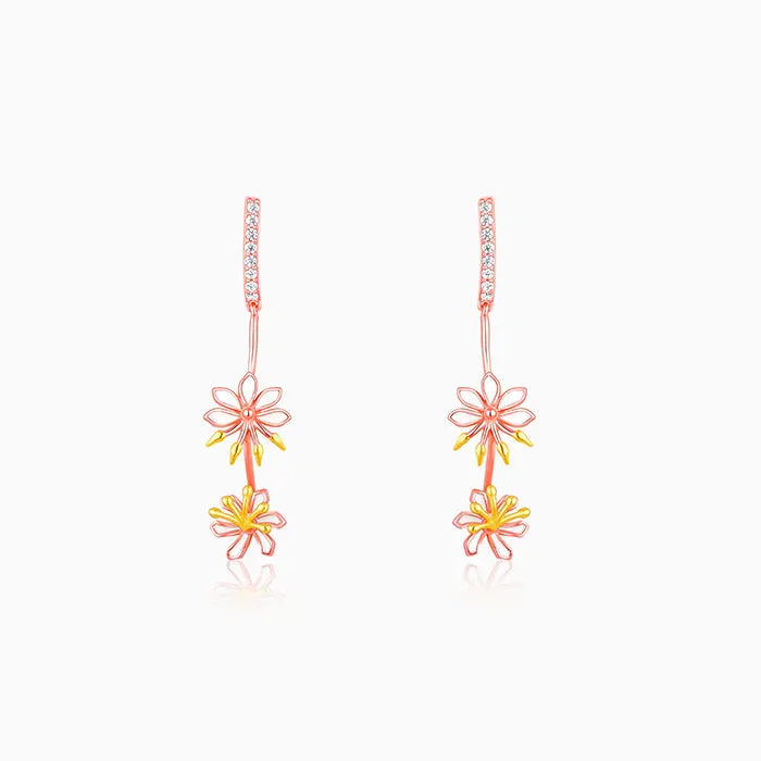 Rose Gold Safed Musli Danglers Giva