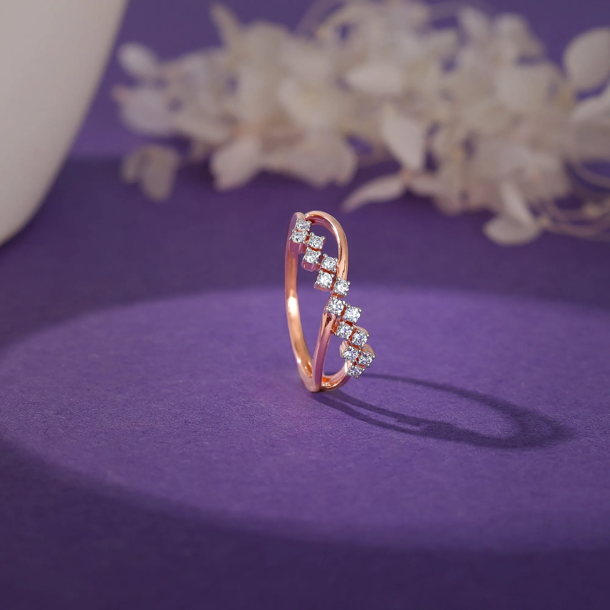Rose Gold Scintiller Diamond Ring Giva