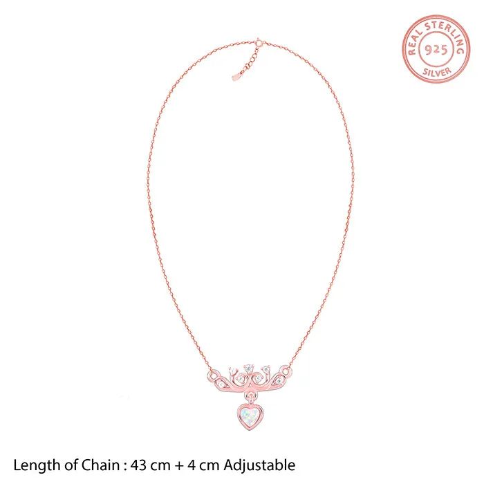 Rose Gold She The Achiever Pendant With Link Chain Giva