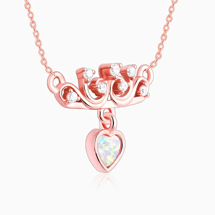 Rose Gold She The Achiever Pendant With Link Chain Giva
