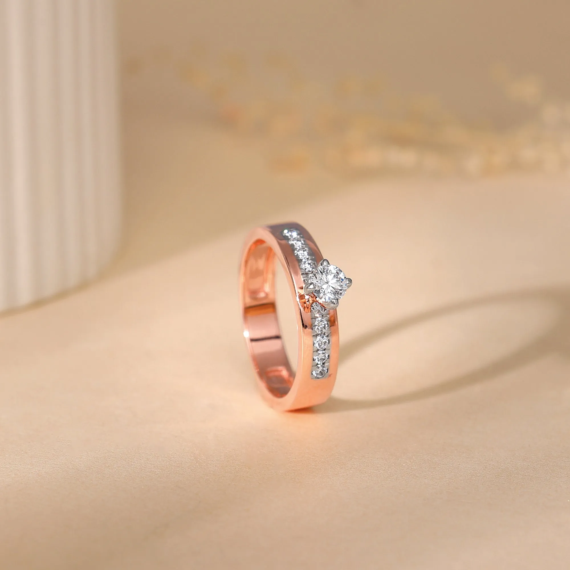 Rose Gold Smitten Solitaire Diamond Ring Giva