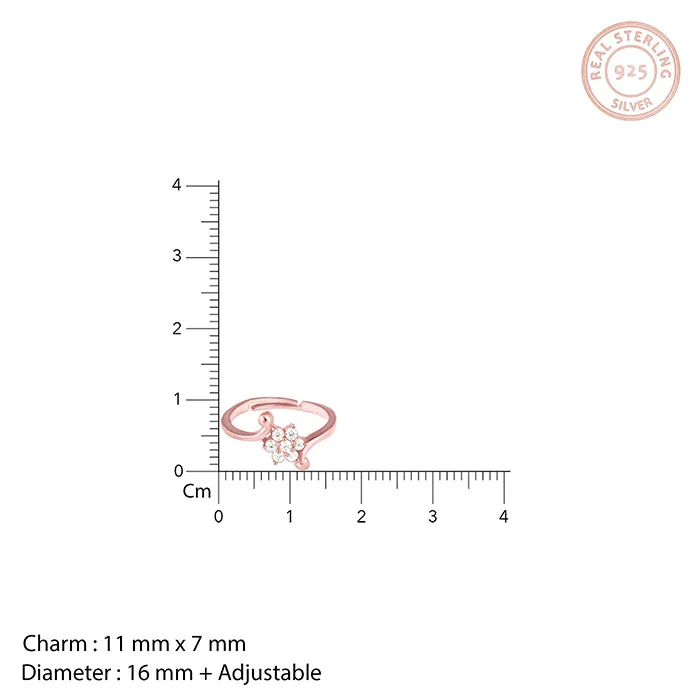 Rose Gold Snowflake Ring Giva
