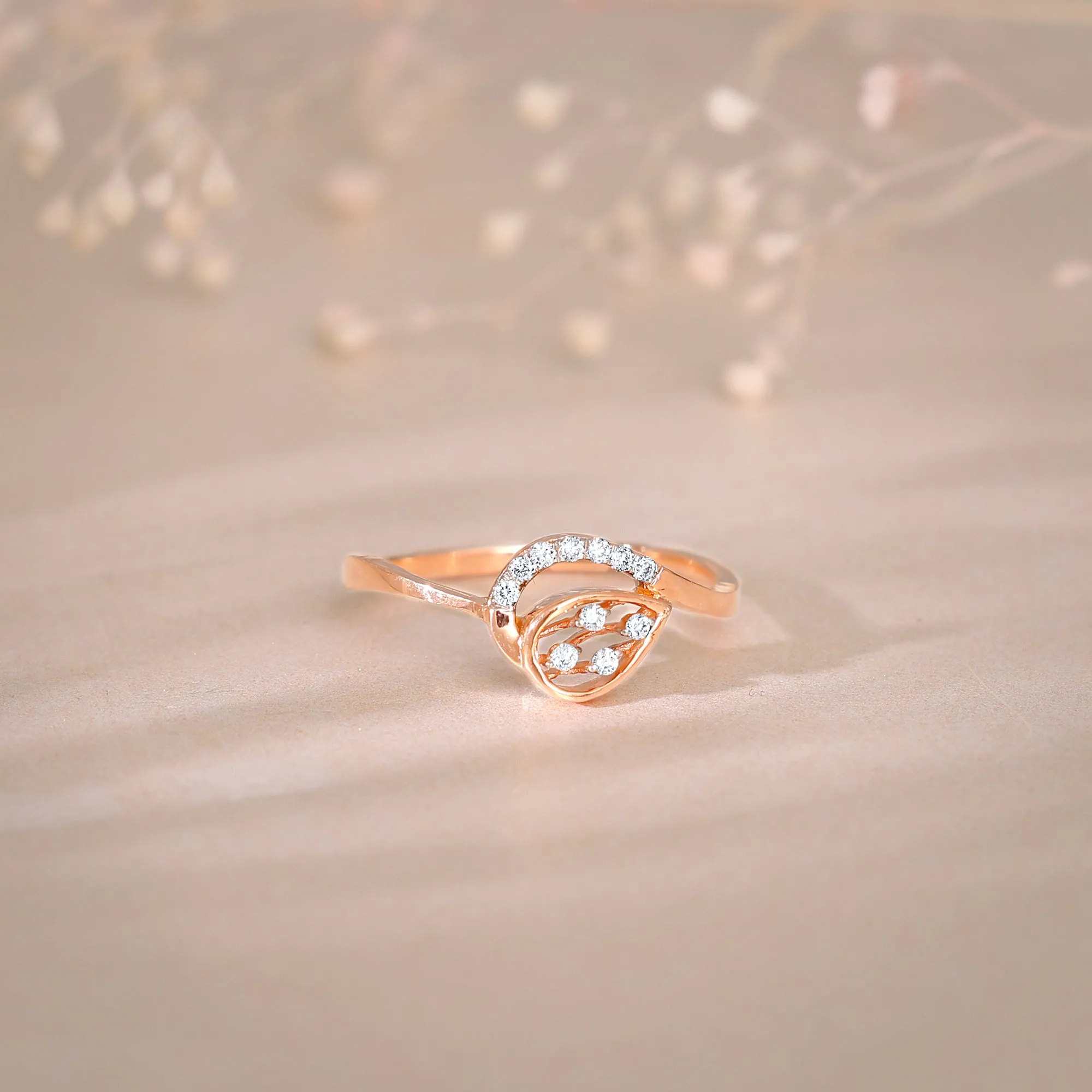 Rose Gold Soft Ember Diamond Ring Giva