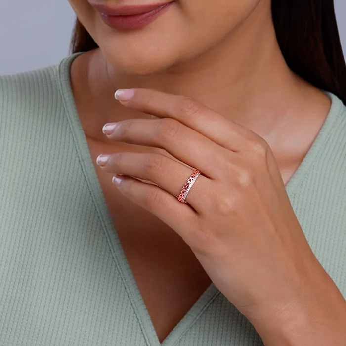 Rose Gold Spark Romance Ring Giva
