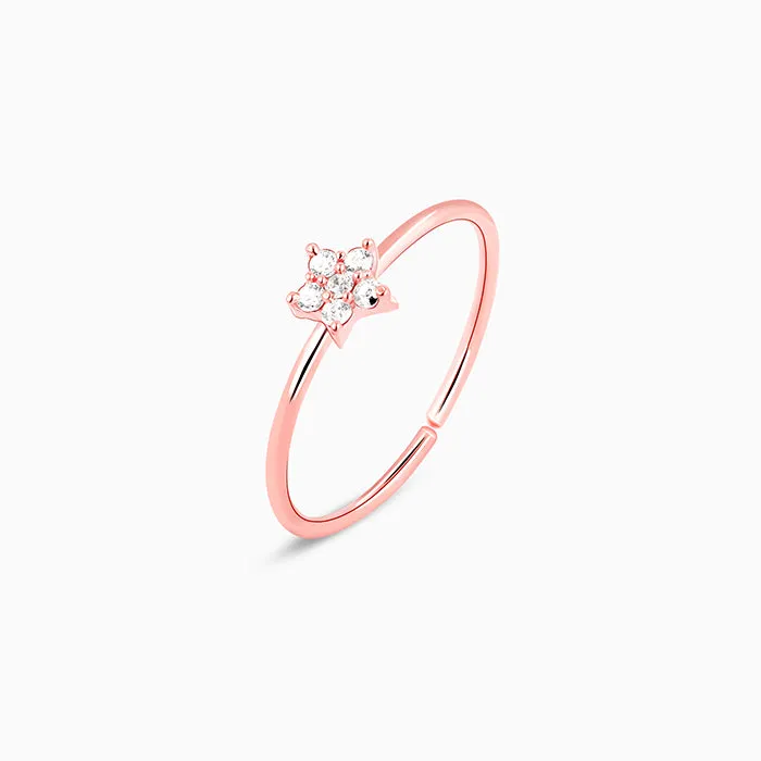 Rose Gold Star Constellation Ring Giva