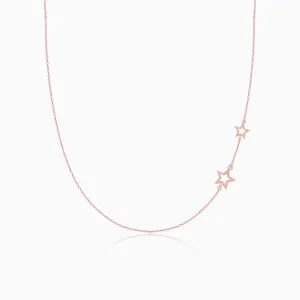 Rose Gold Star Crossed Lovers Necklace Giva
