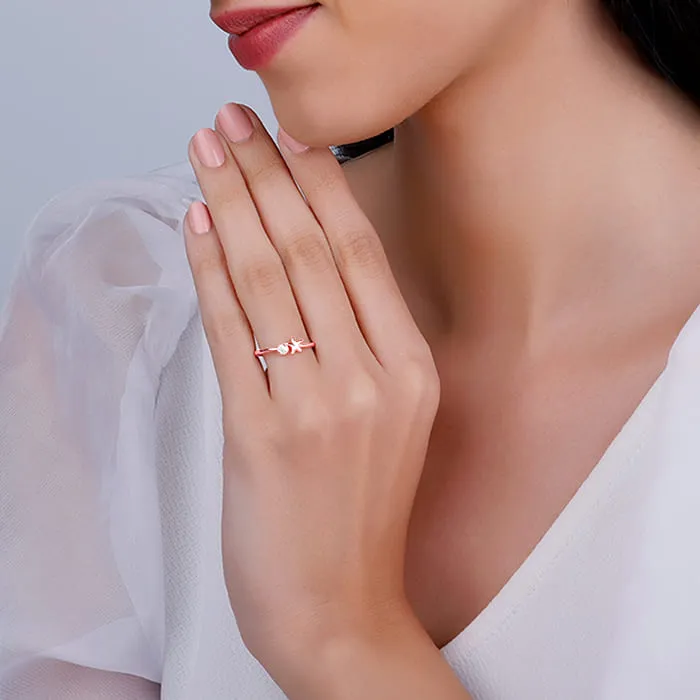 Rose Gold Starry Dusk Ring Giva
