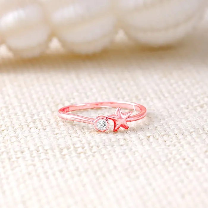 Rose Gold Starry Dusk Ring Giva