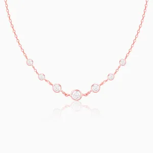 Rose Gold Stoned Necklace Giva