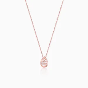 Rose Gold Studded Swayer Necklace Giva