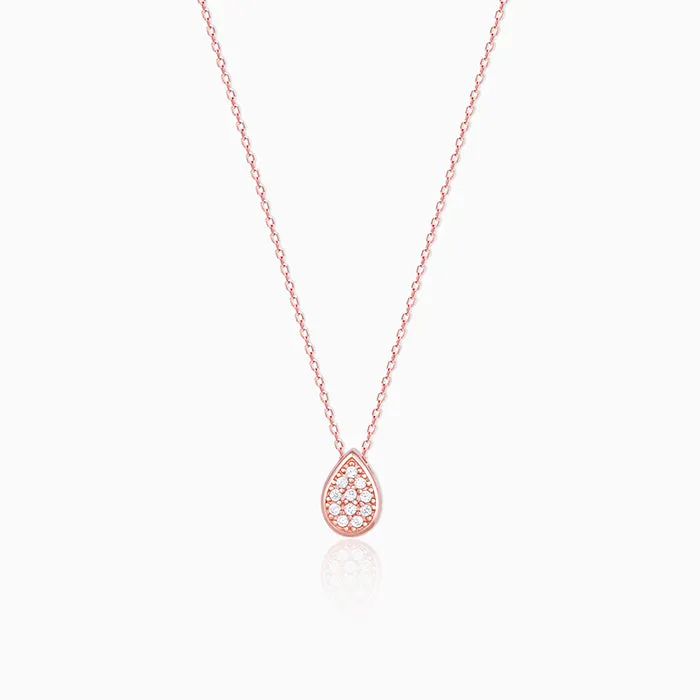 Rose Gold Studded Swayer Necklace Giva