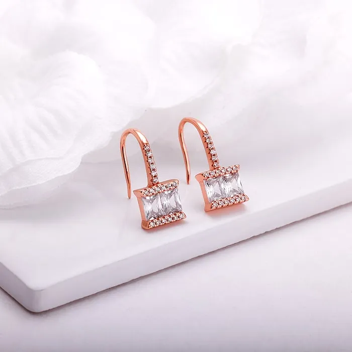 Rose Gold Sugar Crystal Earring Giva