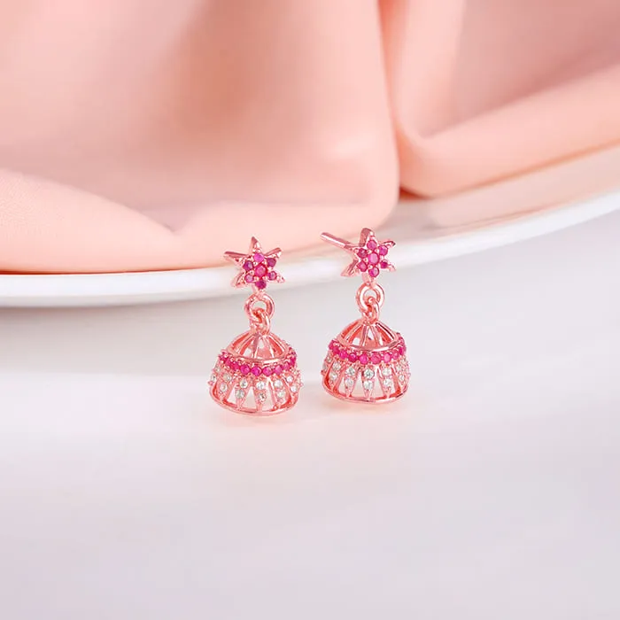 Rose Gold Sumitra Jhumki Giva