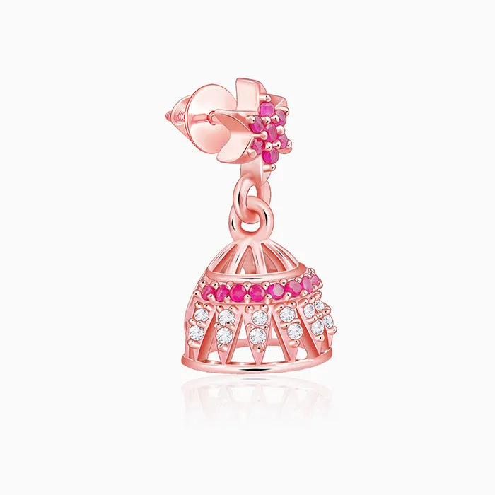 Rose Gold Sumitra Jhumki Giva