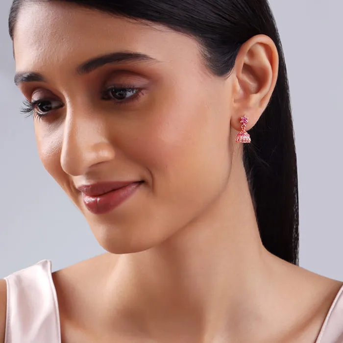 Rose Gold Sumitra Jhumki Giva