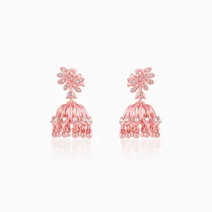 Rose Gold Sundar Mor Jhumki Giva