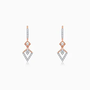 Rose Gold Swanky Diamond Earrings Giva