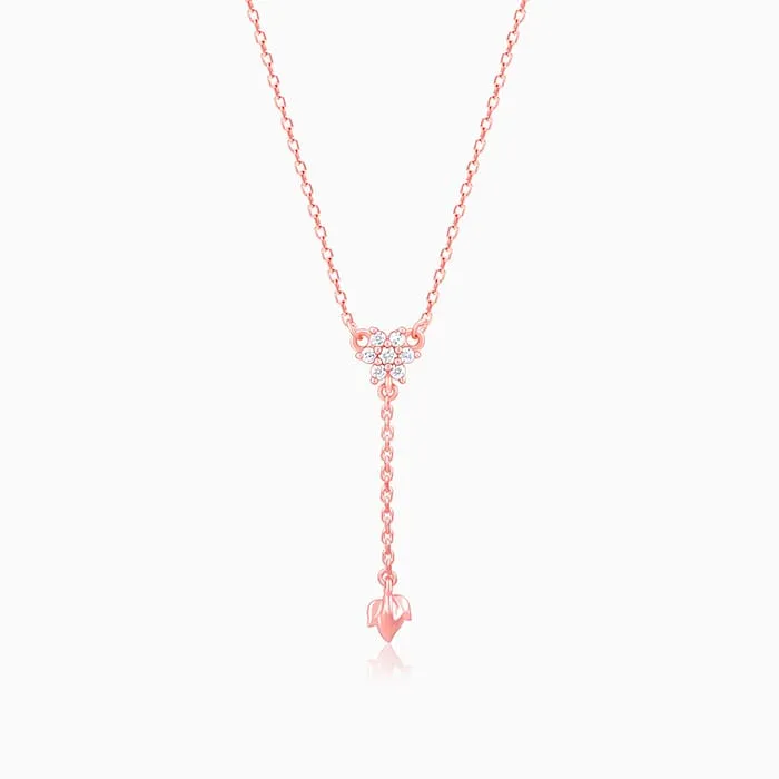 Rose Gold Swish of Shine Necklace Giva
