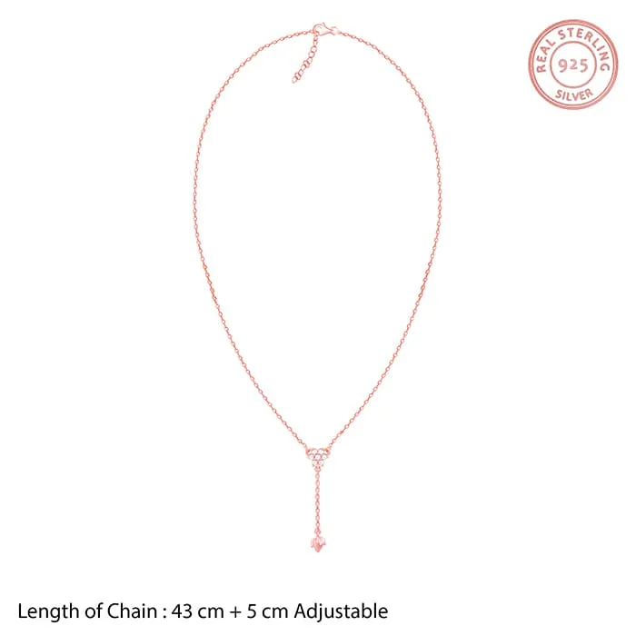 Rose Gold Swish of Shine Necklace Giva