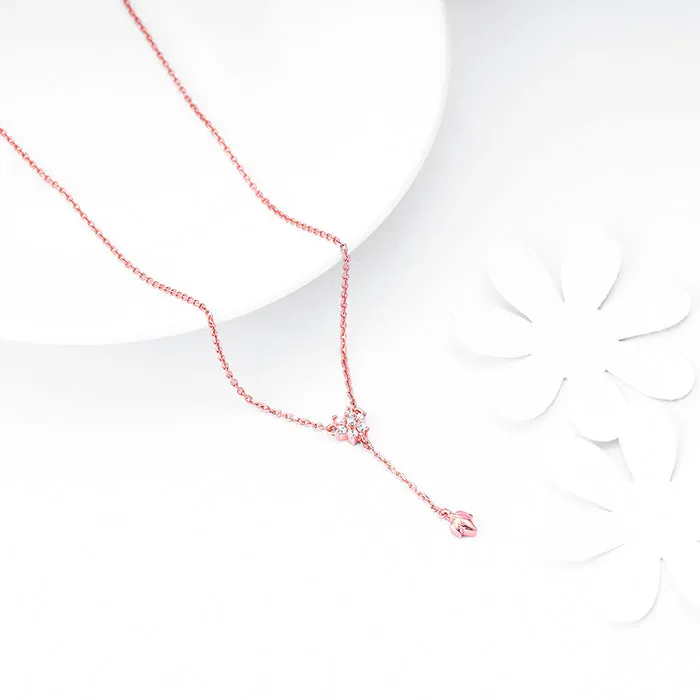 Rose Gold Swish of Shine Necklace Giva