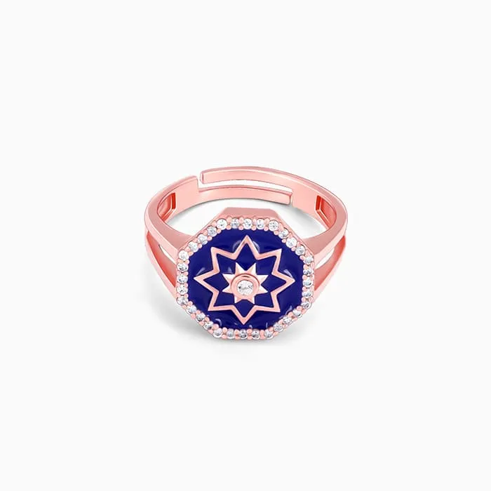 Rose Gold Taj Mosaic Ring Giva